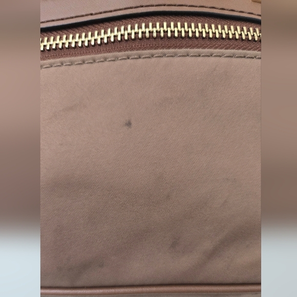 Micheal Kors Nylon Mini Backpack Tan Brown Studded - Picture 3 of 10